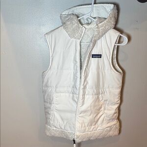Patagonia women’s White Fleece-Lined Vest